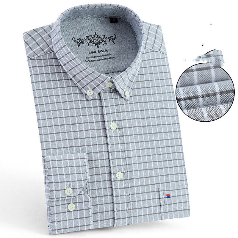 Pure Color Casual Non-Iron Cotton Shirt